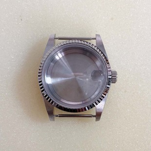 36机芯装 手表配件36mm狗牙亚克力不锈钢表壳选入式 把头适合NH35