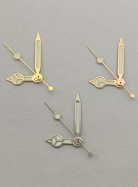 新款指针7.75*12*12.5粗奔驰表针绿夜光适装NH35/NH36/7S机芯