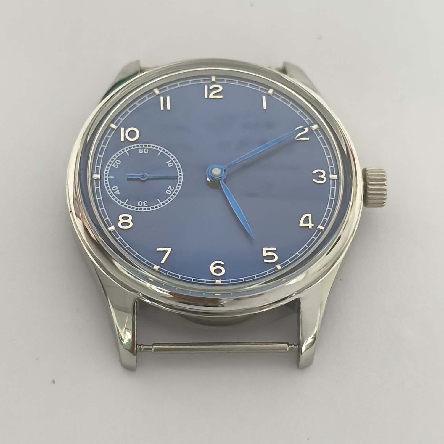 42mm 男士手动机械手表天津机芯ST6497 3600系列手动上链机芯透底