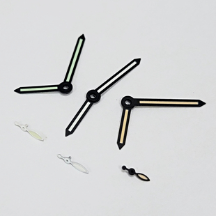 6498 手表配件指针绿夜光 ST3600 34.5MM字面 6497机芯用表针 可装