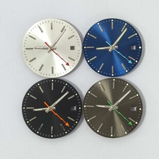 手表配件29mm 表盘+闪电表针绿夜光适合装日本8215和明珠2813机芯