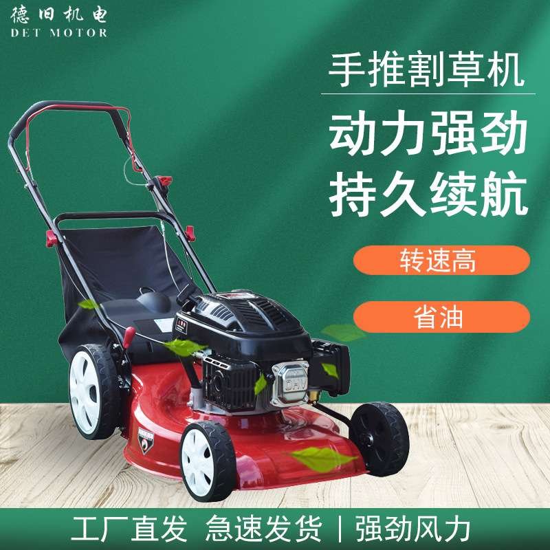 四冲程汽油割草机草坪机 OHV风冷自走式剪草机 园林手推车除草机