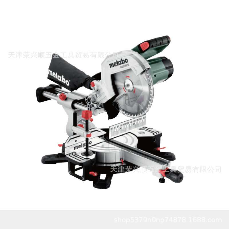麦太保KGS254M斜切锯推拉式木工切割锯10寸台式铝合金切割机