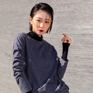 体恤纯棉 练功服舞蹈穿搭秋冬男女款 121现代舞蹈服秋冬宽松长款