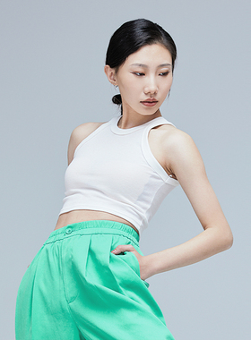 舞蹈服上衣成人现代舞女夏装跳舞练功服运动背心薄款高腰新C205