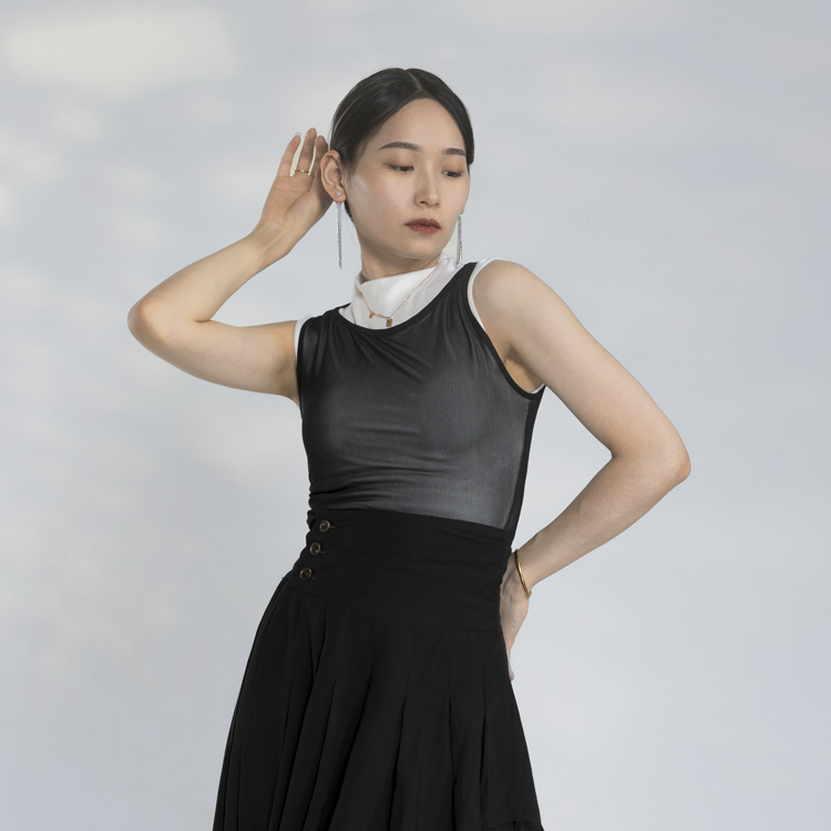 D337背心舞蹈上衣内搭现代芭蕾舞练功服穿搭古典舞练舞纱衣女新款
