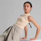 舞蹈背心纯棉高弹上衣女现代芭蕾舞练功服穿搭古典练舞衣D349