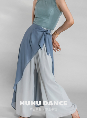 D332新国风舞现代芭蕾古典舞练功服舞蹈裤女演出服纱裙原创新穿搭