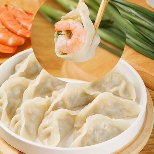 素馅海鲜饺虾仁素三鲜+鲅鱼大鱼饺无肉纯手工海岛美食速冻