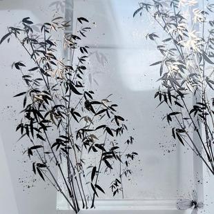 【祈鸟】迷雾森林墨竹古铜金PET特材和纸胶带分装