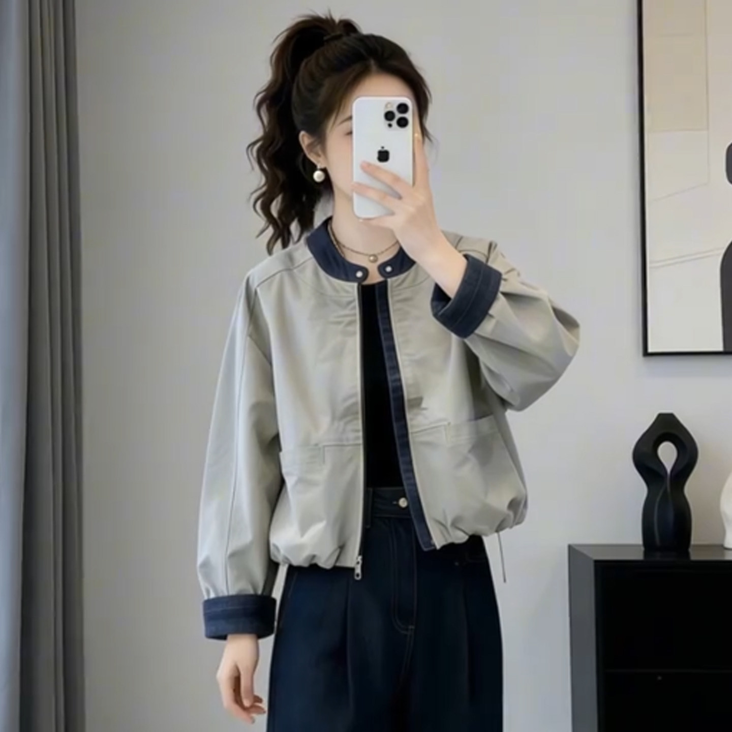 春秋短外套女薄款夹克