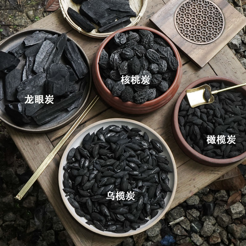 无烟橄榄炭木炭果木炭烧烤碳