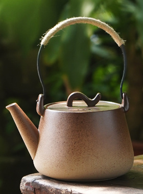 家用大容量泡茶陶瓷壶电陶炉明火烧水壶陶壶提梁壶煮茶器大号复古
