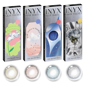 iNYX小银盒美瞳日抛10片彩色隐形近视眼镜深瞳混血女大小直径coSK