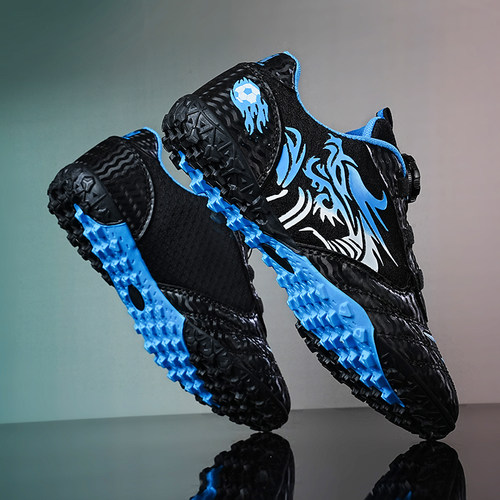 旋转扣儿童足球鞋免系鞋