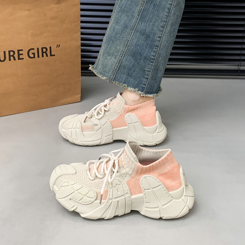 新室内健身鞋厚底女瑜伽普拉提跑步机鞋深蹲硬拉减震防滑力量训练