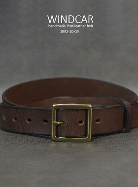 WINDCAR皮带男针扣青年休闲