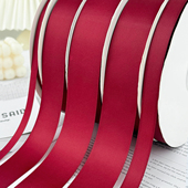 烘焙良品新年酒红色丝带安可拉红加密缎带蛋糕装 饰鲜花束喜庆彩带