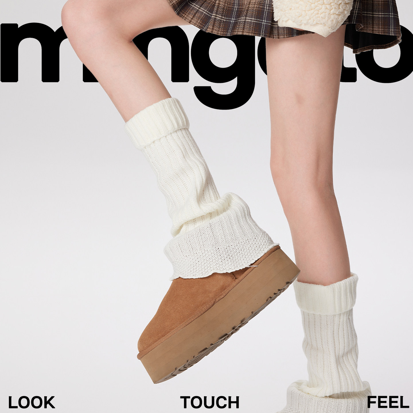 白色腿套过膝个性保暖针织拼接长袜小腿袜秋冬复古百搭翻边袜套女,女士内衣/男士内衣/家居服,长筒袜,淘宝优惠券,粉丝福利购,淘宝优惠卷