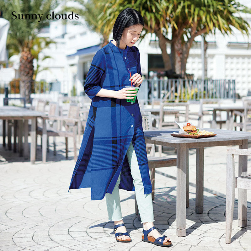 Sunnyclouds女式棉混九分紧腿裤