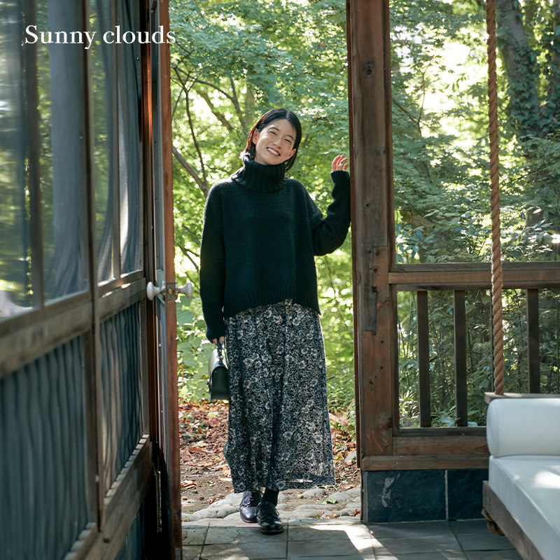 桑妮库拉/Sunny clouds 女式纯棉细条绒印花阔腿裙裤,女装/女士精品,休闲裤,淘宝优惠券,粉丝福利购,淘宝优惠卷