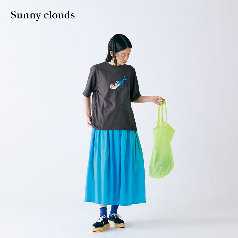 圆领棉麻短袖深灰色T恤