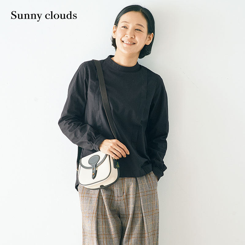Sunnyclouds女式纯棉黑色罩衫