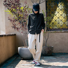 冬季新品 桑妮库拉/Sunny clouds纯棉磨毛格子衬衫撞色上衣日系女