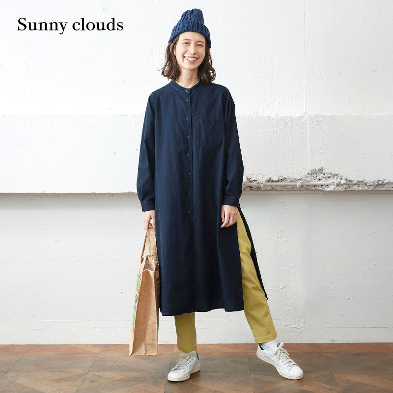 Sunnyclouds女式棉混九分紧腿裤