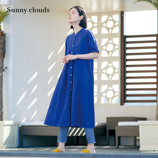 clouds 女式 Sunny 桑妮库拉 纯棉散摆阳伞连衣裙