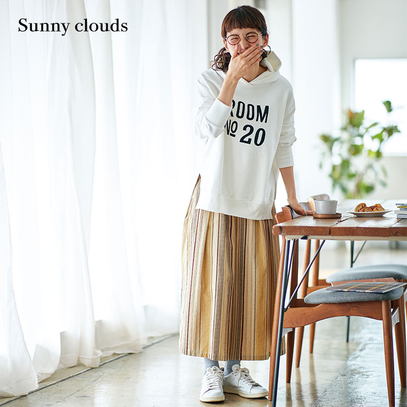 Sunny clouds Shuttle Notes日本面料 女式纯棉条绒条纹阔腿裙裤 女装/女士精品 休闲裤 原图主图