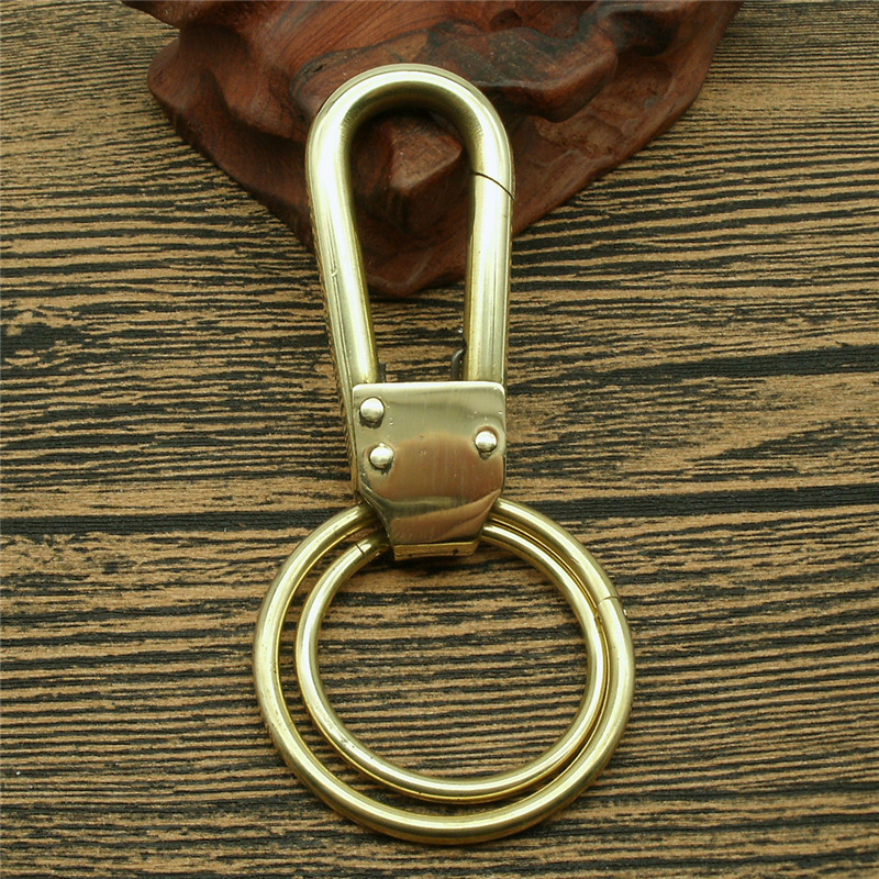 黄铜简约腰挂男士汽车礼品钥匙扣