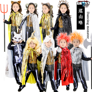 西游记服装大小儿童亲子万圣小钻风妖精怪金银角大王虎羊狐狸套装