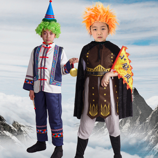 西游记服装小钻风有来有去黑熊精青狮朱紫国王小妖亲子巡游演出服