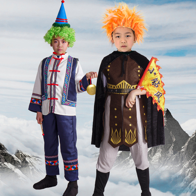 爱丁文化西游记小妖巡游亲子服装