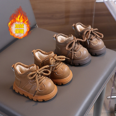 宝宝雪地靴冬天加绒保暖幼儿鞋子