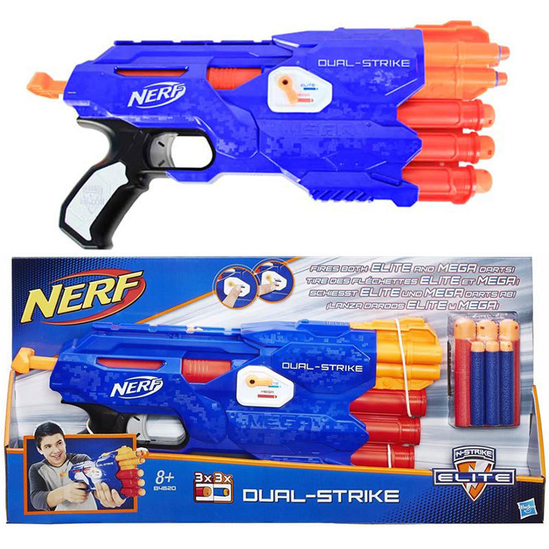 NERF热火精英系列户外竞技软弹玩具枪MEGA双模式发射器 B4620