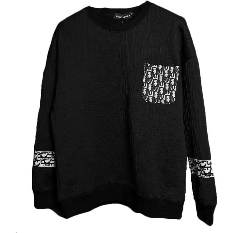 300斤加大码耐磨长袖男士休闲风宽松型显瘦圆领卫衣时尚潮流卫衣