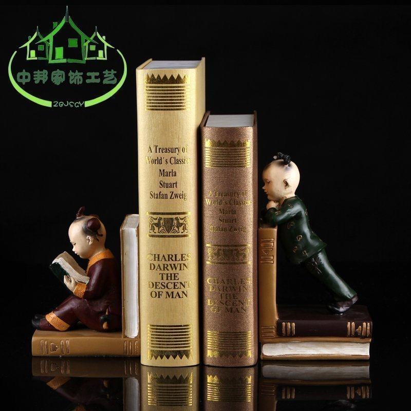 New Chinese style modern resin Nunnery Child Bookends Book by bookends birthday gift Study decorate Arts and Crafts Decorationin the Home accessories , Decoration  category - from Buy2taobao.com to provide professional Taobao agent buy service