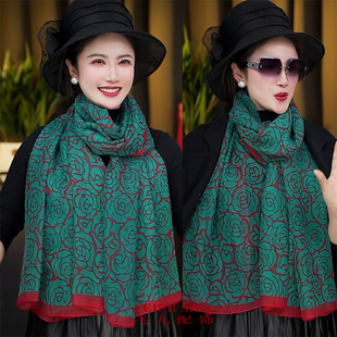 2025新款优柔纱纱巾丝巾长款网红爆款女百搭防晒披肩围巾丝巾