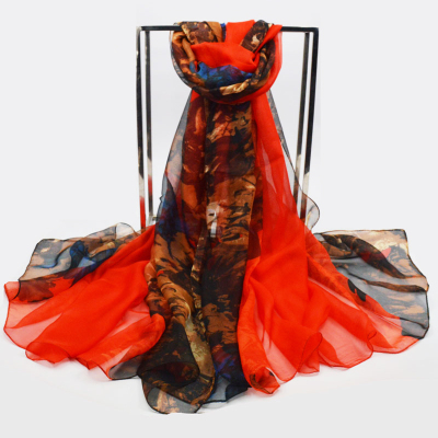 丝巾女春秋冬百搭夏季百变雪纺