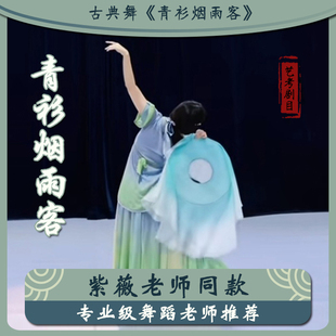 青衫烟雨客斗笠舞蹈帷帽古典舞身韵跳独舞古典舞艺考剧目演出道具