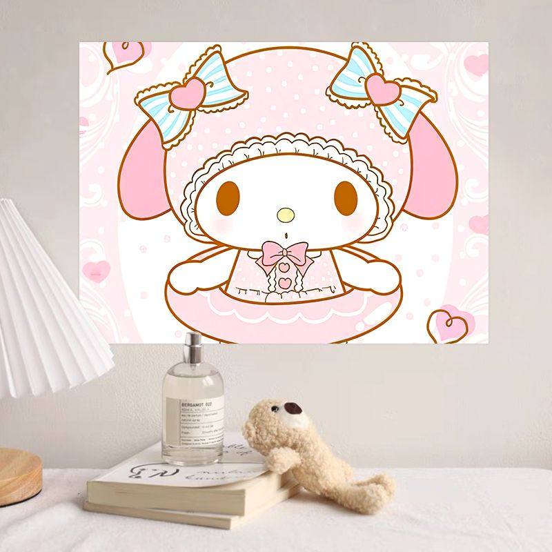 三丽鸥美乐蒂自粘卡通海报墙贴纸