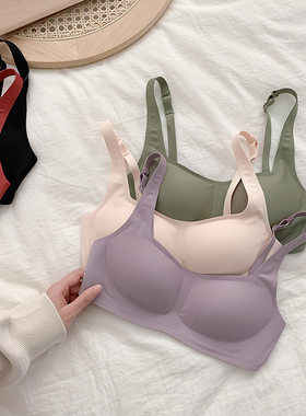 方领乳胶内衣无钢圈文胸法式复古