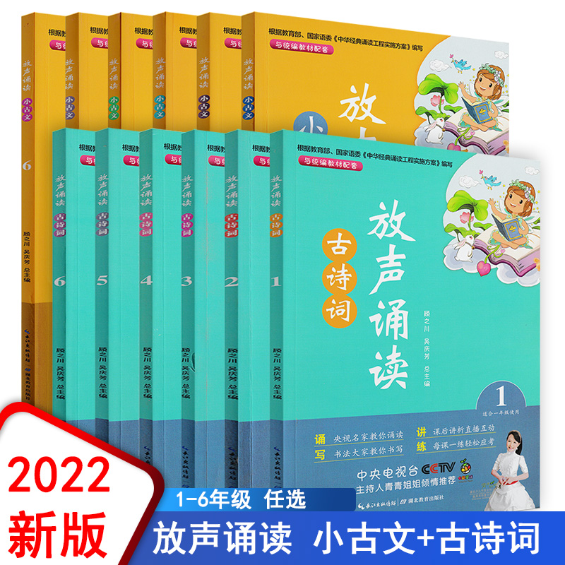 古诗词小古文放声诵读一二三四五六年级语文部编人教版上下册小学123456年级语文教材同步训练国学经典阅读辅导资料小学生课外拓展