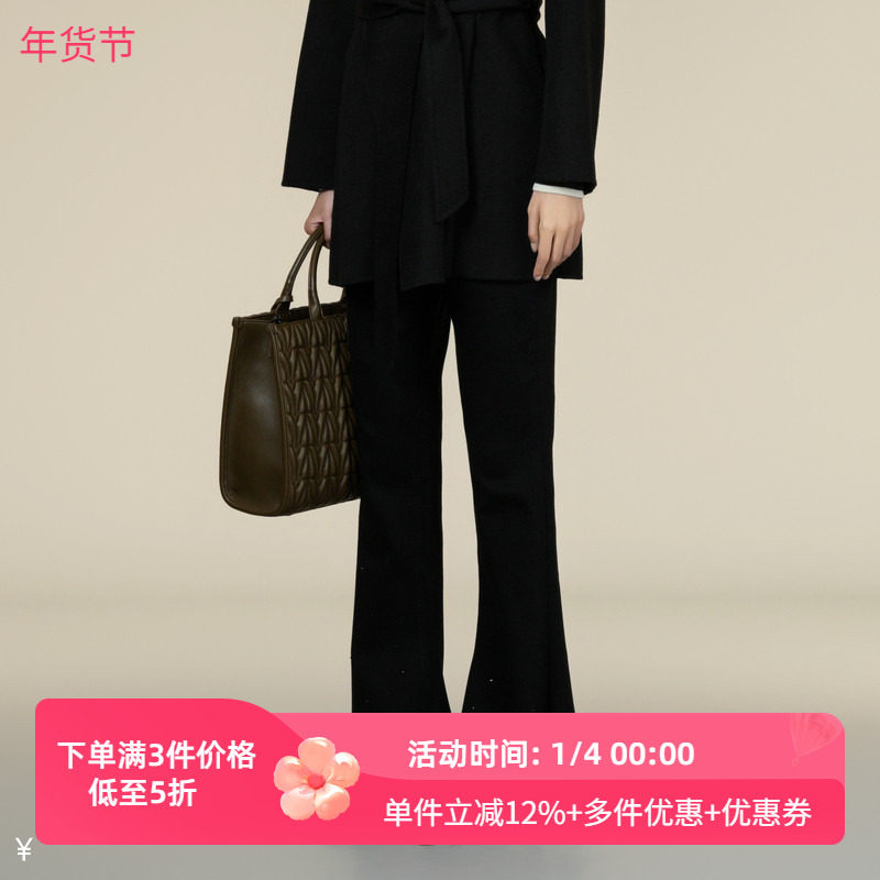 XG/雪歌2025年冬季新款百搭黑色毛边微喇牛仔裤女XK402015A290,女装/女士精品,牛仔裤,淘宝优惠券,粉丝福利购,淘宝优惠卷