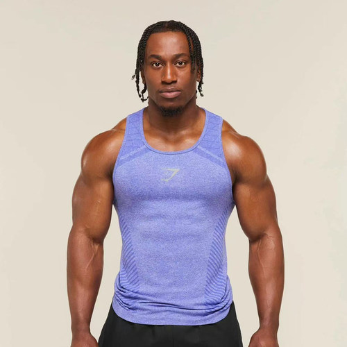 Gymshark无缝速干健身运动无袖背心男夏季撸铁透气修身训练服上衣