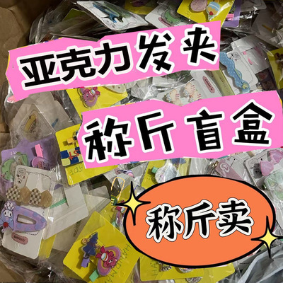 【25一斤】按斤称对夹儿童发夹头饰独立包装精美女孩可爱卡通发卡