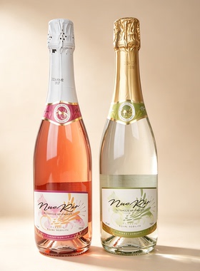 KTV夜场气泡酒两瓶装玫瑰红白葡萄酒女士样板房家居酒类