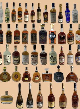 橱柜展厅道具假洋酒软装餐厅陈设酒柜装饰品样板间仿真威士忌摆件